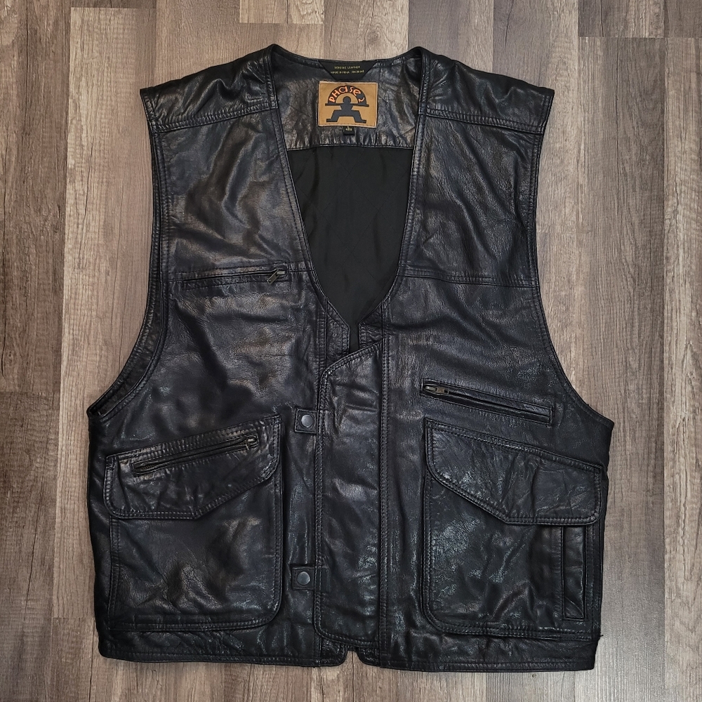 Vintage Genuine Leather Vest Phase 2 Size L